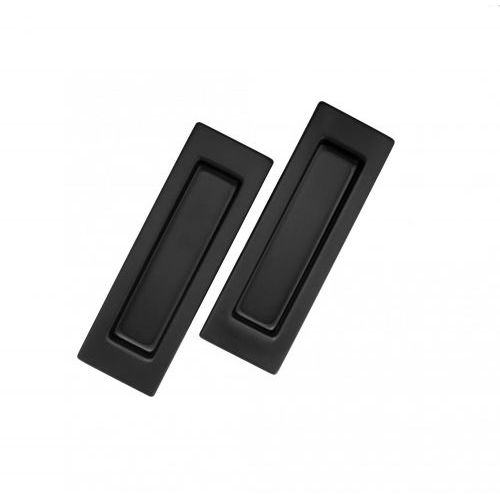 Комплект ручек для раздвижных дверей Renz INSDH 602. Цвет - черный.