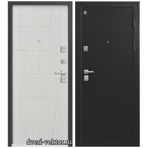 Входная дверь СибДвери, Агат А1, черный шелк / вяз прованс