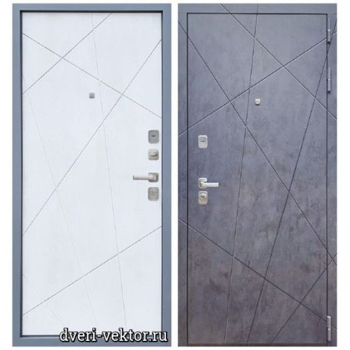 Входная дверь Бронэкс, YoDoors 7, бетон графит / серый муар / бетон снежный