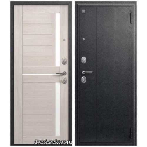 Входная дверь Центурион A01, серый муар / капучино