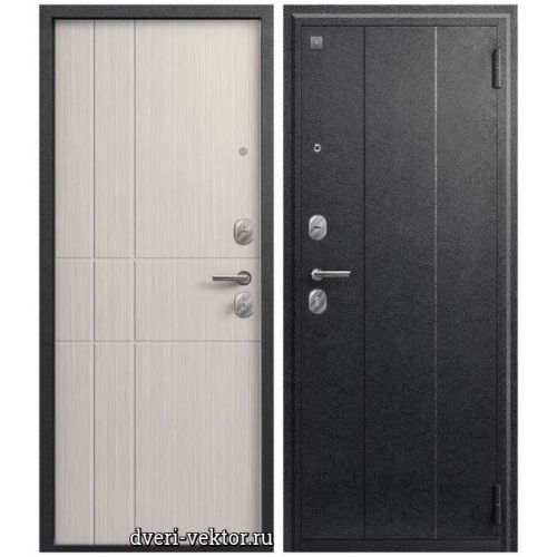 Входная дверь Центурион A02, серый муар / капучино