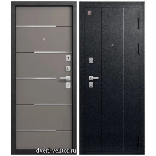 Входная дверь Центурион C108, серый муар / базальт