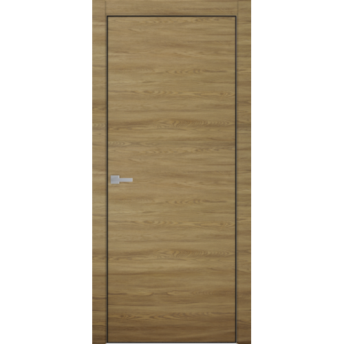 Межкомнатная дверь Uberture (Убертюре), Тамбурат ПДТ 4101, Wood Style, с алюминиевой кромкой. Цвет - мадейра.