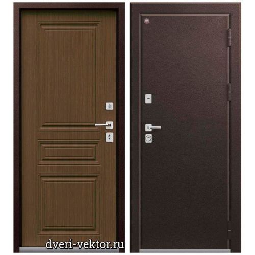Входная дверь СибДвери, Агат, Термо 4, шоколадный муар / миндаль