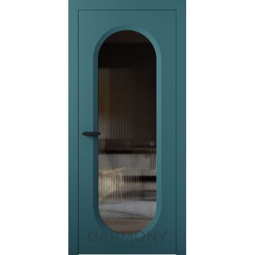 Межкомнатная дверь Гармония, Nova 01 ПО. Стекло - рифленое Moru.