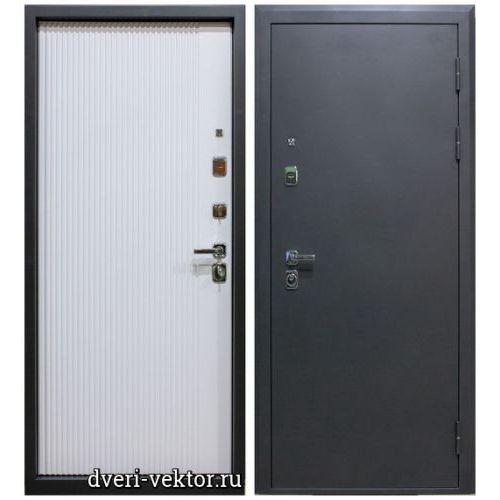 Входная дверь СибДвери, Уют Модерн 17, серый муар / белый