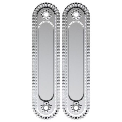 Комплект ручек для раздвижных дверей Armadillo SH-010 CL. Цвет - серебро 925.