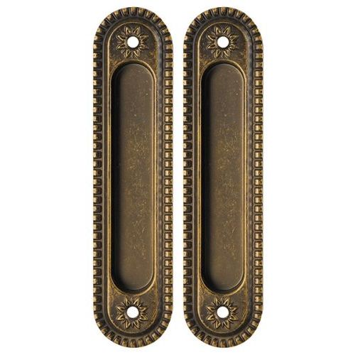 Комплект ручек для раздвижных дверей Armadillo SH-010 CL. Цвет - бронза античная.