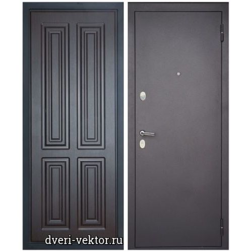 Входная дверь Монарх М1-2, Канцлер, черный муар / венге