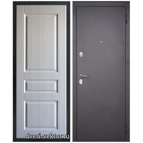 Входная дверь Монарх М1-2, Лорд, черный муар / сим белый