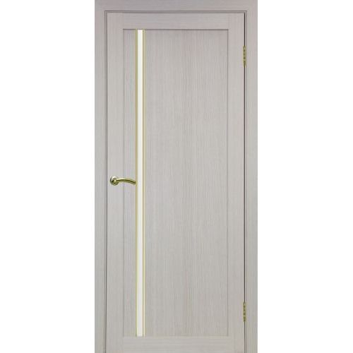 Межкомнатная дверь Optima Porte, Турин 527.121 АПС. Цвет - дуб беленый. Молдинг золото.