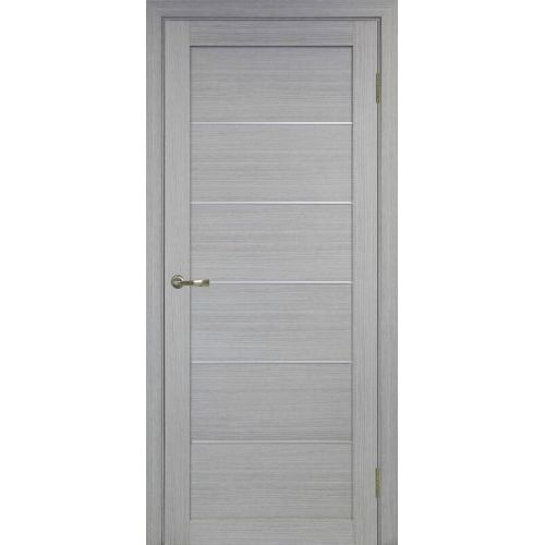 Межкомнатная дверь Optima Porte, Турин 501.1 АПП. Цвет - дуб серый. Молдинг хром.