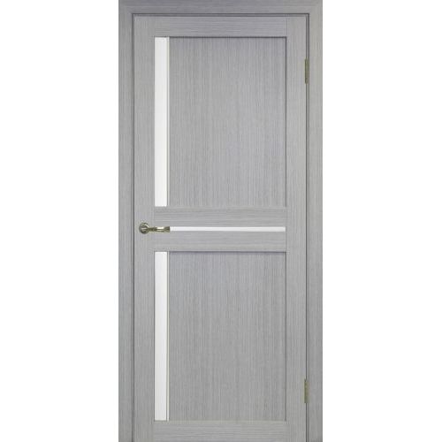 Межкомнатная дверь Optima Porte, Турин 523.221 АПС. Цвет - дуб серый. Молдинг хром.