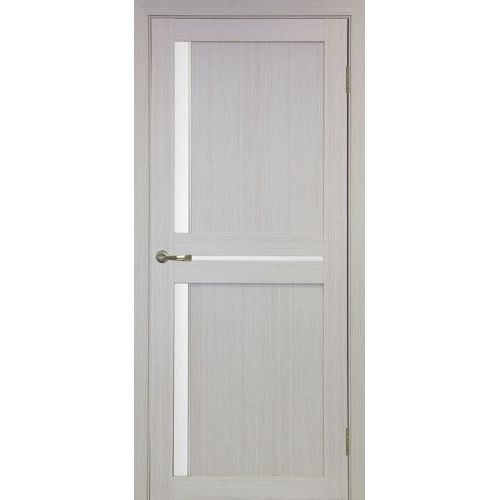 Межкомнатная дверь Optima Porte, Турин 523.221 АПС. Цвет - дуб беленый. Молдинг хром.