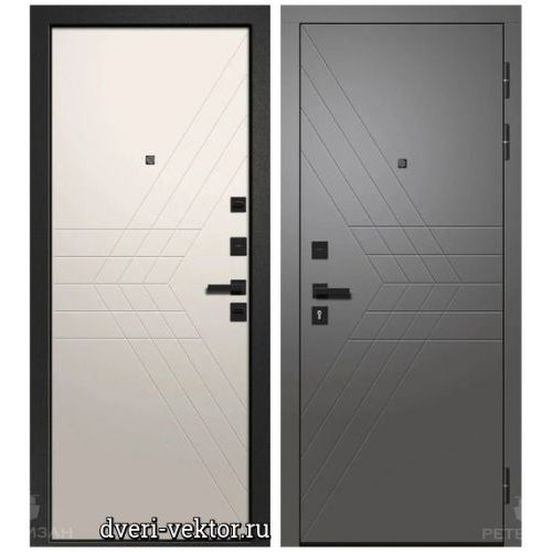 Входная дверь Ретвизан, Орфей 605, софт графит / супермат латте